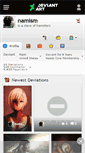 Mobile Screenshot of namism.deviantart.com