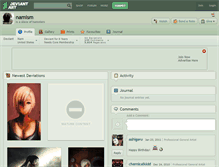 Tablet Screenshot of namism.deviantart.com