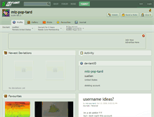 Tablet Screenshot of miz-pop-tard.deviantart.com
