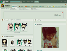 Tablet Screenshot of peach-a.deviantart.com