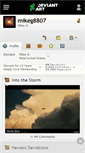 Mobile Screenshot of mikeg8807.deviantart.com