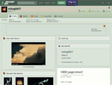 Tablet Screenshot of mikeg8807.deviantart.com