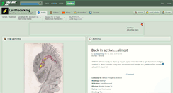 Desktop Screenshot of levithedarkling.deviantart.com