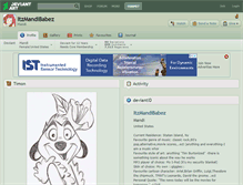 Tablet Screenshot of itzmandibabez.deviantart.com