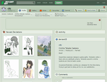 Tablet Screenshot of ctc.deviantart.com