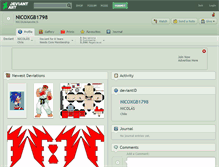 Tablet Screenshot of nicoxgb1798.deviantart.com