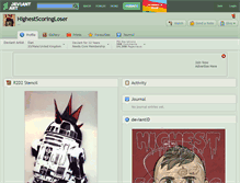 Tablet Screenshot of highestscoringloser.deviantart.com