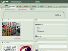 Tablet Screenshot of kai-x.deviantart.com