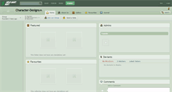 Desktop Screenshot of character-designs.deviantart.com
