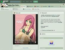 Tablet Screenshot of moka-fan-club.deviantart.com