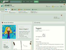 Tablet Screenshot of pinegirl14.deviantart.com