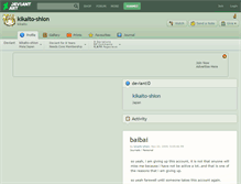 Tablet Screenshot of kikaito-shion.deviantart.com