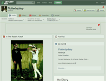 Tablet Screenshot of flutterbydaisy.deviantart.com