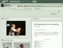 Tablet Screenshot of kitten42.deviantart.com