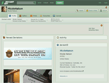 Tablet Screenshot of nicolematson.deviantart.com