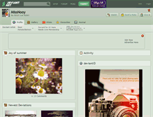 Tablet Screenshot of missnooy.deviantart.com