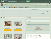 Tablet Screenshot of crux-art.deviantart.com