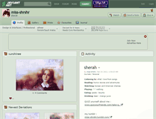Tablet Screenshot of miss-shrshr.deviantart.com
