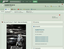 Tablet Screenshot of darkeyes2010.deviantart.com