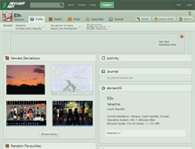 Tablet Screenshot of eliv.deviantart.com