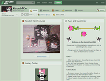 Tablet Screenshot of kuromi-fc.deviantart.com