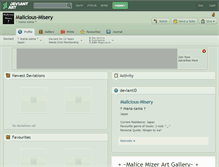 Tablet Screenshot of malicious-misery.deviantart.com