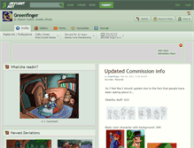 Tablet Screenshot of greenfinger.deviantart.com