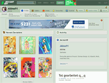 Tablet Screenshot of akime91.deviantart.com