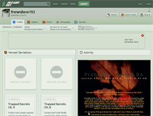 Tablet Screenshot of frerardlove153.deviantart.com