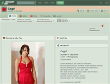 Tablet Screenshot of caygrl.deviantart.com