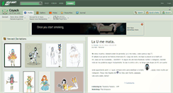 Desktop Screenshot of coyack.deviantart.com