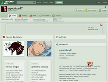 Tablet Screenshot of espadaboy87.deviantart.com