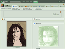 Tablet Screenshot of meighy.deviantart.com