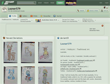 Tablet Screenshot of looner579.deviantart.com