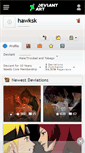 Mobile Screenshot of hawksk.deviantart.com