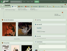 Tablet Screenshot of hawksk.deviantart.com