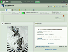 Tablet Screenshot of girl-skeleton.deviantart.com