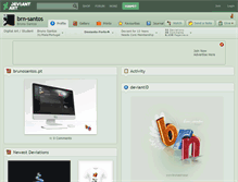 Tablet Screenshot of brn-santos.deviantart.com
