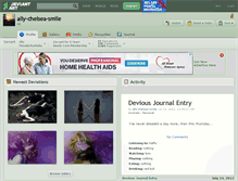 Tablet Screenshot of ally-chelsea-smile.deviantart.com