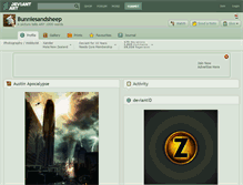 Tablet Screenshot of bunniesandsheep.deviantart.com
