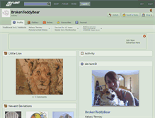 Tablet Screenshot of brokenteddybear.deviantart.com