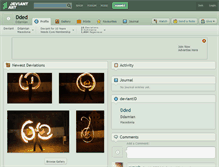 Tablet Screenshot of dded.deviantart.com