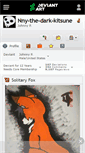 Mobile Screenshot of nny-the-dark-kitsune.deviantart.com