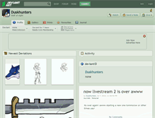 Tablet Screenshot of duskhunters.deviantart.com