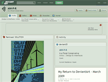 Tablet Screenshot of mw-p-r.deviantart.com