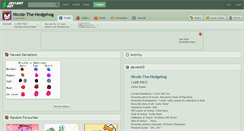 Desktop Screenshot of nicole-the-hedgehog.deviantart.com
