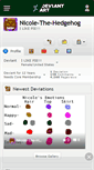 Mobile Screenshot of nicole-the-hedgehog.deviantart.com
