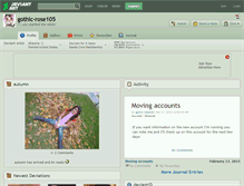 Tablet Screenshot of gothic-rose105.deviantart.com