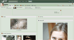 Desktop Screenshot of hayine.deviantart.com