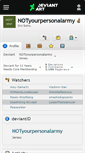 Mobile Screenshot of notyourpersonalarmy.deviantart.com